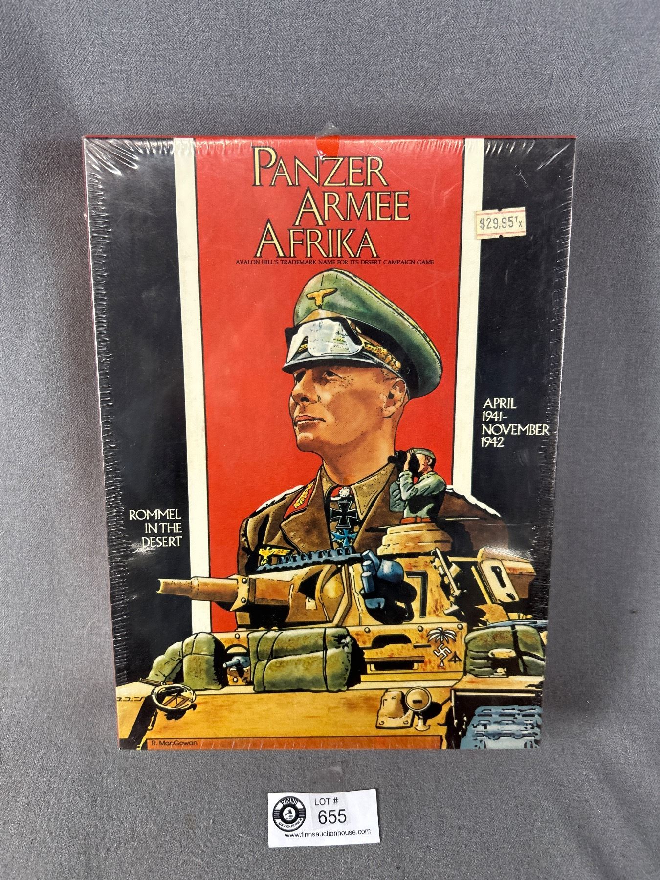 April Rommel 1982 SEALED Avalon Hill Game Company Bookcase Game
