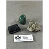 Image 1 : 3 Stones - Pyrite, Black Tourmaline Rough & Adventurine