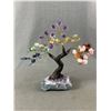 Image 3 : Chakra Tree Approx. 5"H & 3 Bracelets - Rose Quartz, Amethyst & Chakra