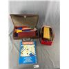 Image 2 : Vintage "The Merry Tubes Jr." Toy, Meccano Pieces Made In England & Meccano In Case