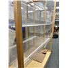 Image 3 : Large Display Cases with Acrylic Shelves NO SHIPPING, 184" H x 55.5" W x 28" L