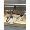 Image 2 : 2 New Glass Door Fronts and 2 Hanging Chandeliers NO SHIPPING
