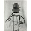 Image 2 : 2 Foot Tall Custom Made Frog Garden Metal Art