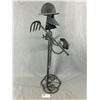 Image 3 : 2 Foot Tall Custom Made Frog Garden Metal Art