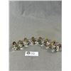 Image 1 : 8 Antique Glass and Brass Drawer Pulls