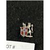 Image 2 : 3 Small Vintage Sterling Silver and Enamel Norway Brooches