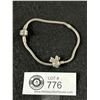 Image 2 : Sterling Silver Jewelry Lot - Moonstone Earrings, Authentic Pandora Bracelet with 1 ALE Disney Charm