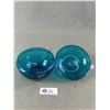 Image 2 : Mid Century Modern Mona Morales Schildt Blue and Clear Glass Lidded Jar
