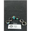 Image 1 : Lot of 6 Silver Rings