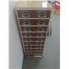 Image 2 : Very Heavy Large Metal Filing Cabinet, Used For Sports Card Collection, Missing Bottom Drawer, NO SH