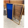 Image 2 : Vintage 50" x 24" x 4" Display Case, Plexi Glass Top, Has Crack In It