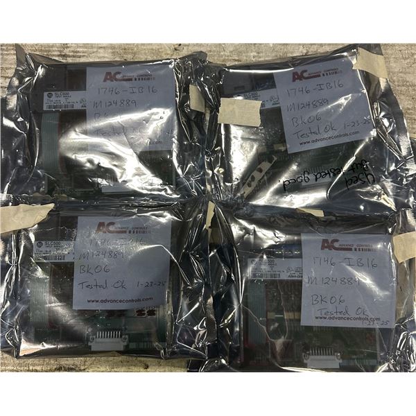 (4) Allen Bradley #1746-IB16 Input Modules