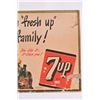Image 4 : 7-Up Cardboard Advertising Sign c.1948