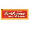 Image 1 : Dr. Pepper Red Brick Tin Advertising Sign