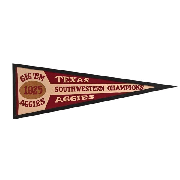 Texas A&M College Champion Souvenir Pennant c.1925