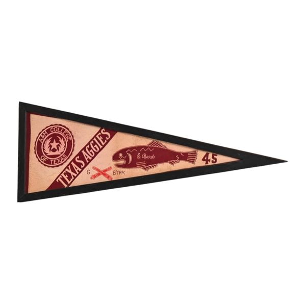 Vintage Texas A&M College Pennant 1945