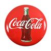 Image 1 : Coca-Cola Porcelain Advertising Button 36"
