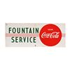Image 1 : Coca-Cola Fountain Service Porcelain Sign