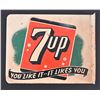 Image 4 : 7-Up Metal Flange Advertising Sign