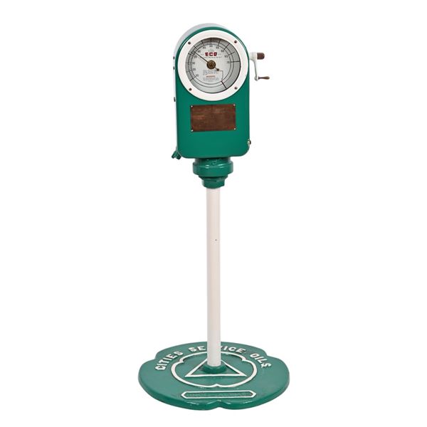 Vintage Eco Tire Inflator Service Station Pump