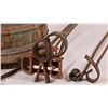 Image 5 : Collection of Branding Irons in Wooden Barrel