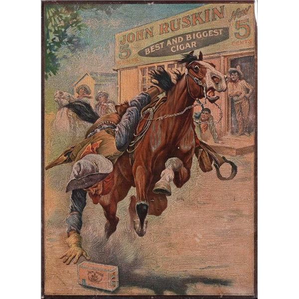 John Ruskin Best & Biggest Cigar Sign