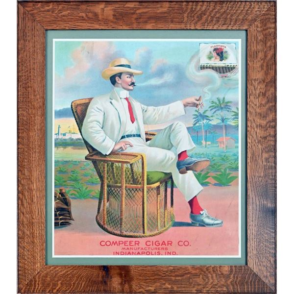 Compeer Cigar Co. Cardboard Sign