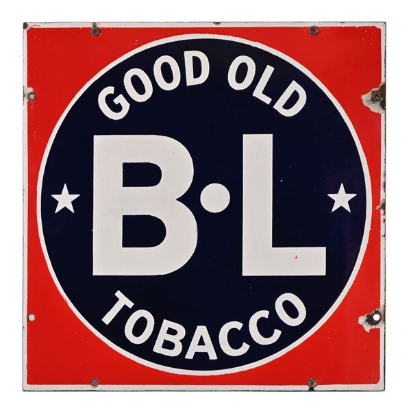 B-L Tobacco Porcelain Advertising Sign