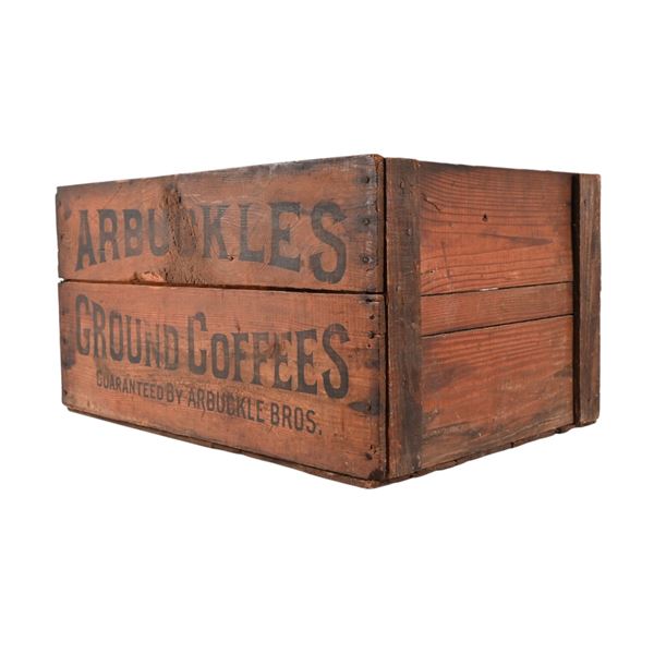 Arbuckles Bros. Ground Coffee Wood Crate