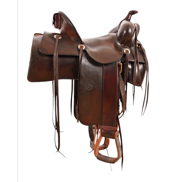 Early R.T. Frazier Square Skirted Stock Saddle