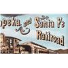 Image 3 : Santa Fe Railroad Reverse Glass Pearl Inlay Sign