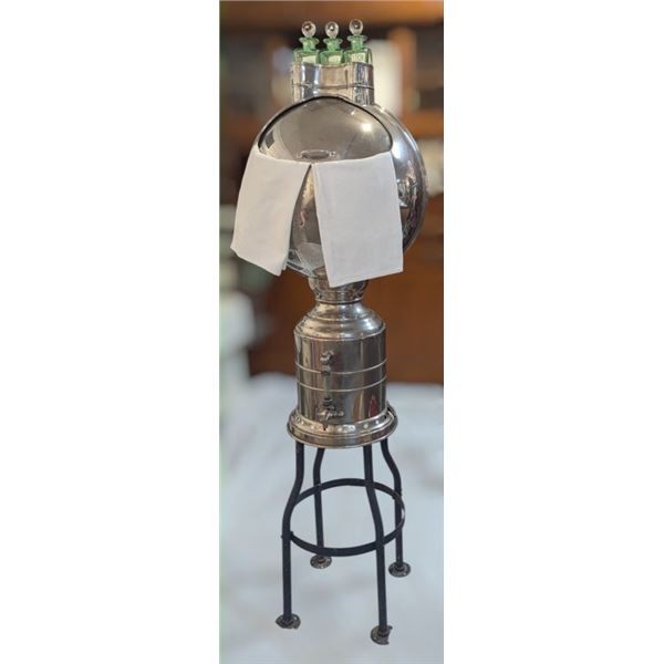 Antique Globe Barbershop Towel Steamer, Sanitizer