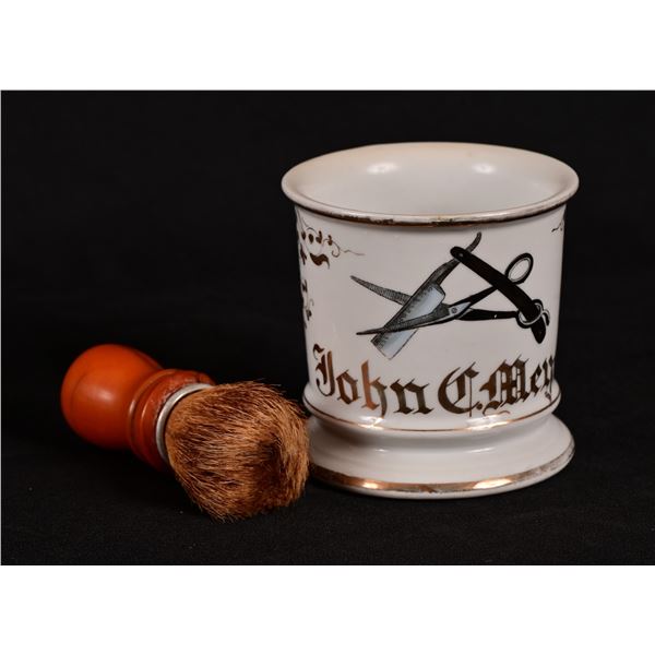 Barber Occupational Shaving Mug With Brush