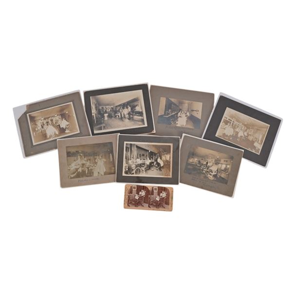 Collection of Antique Barbershop Photo Cards