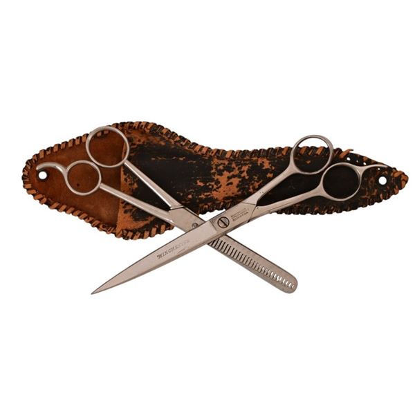 Winchester Antique Barber Scissors with Sheath