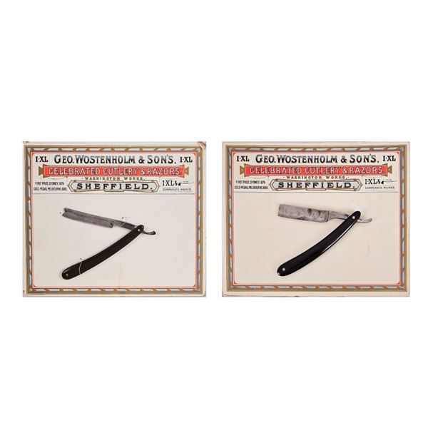 (2) George Wostenholm & Sons Razor Displays