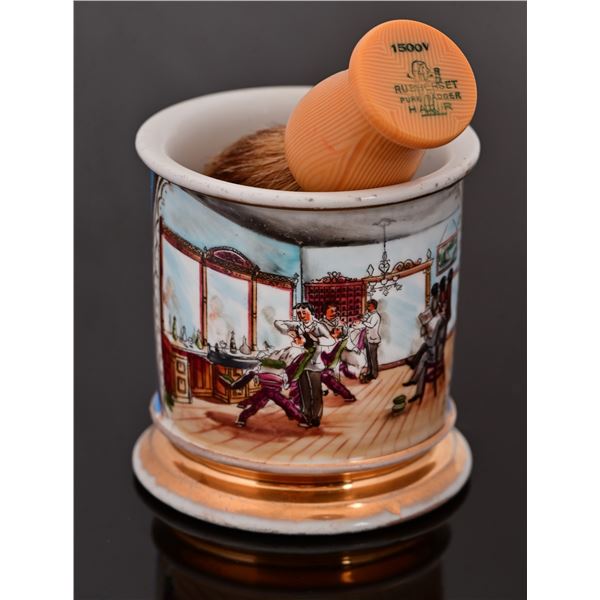Barber Occupational Shaving Mug With Brush