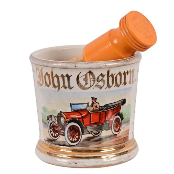 Antique Occupational Shaving Mug & Brush