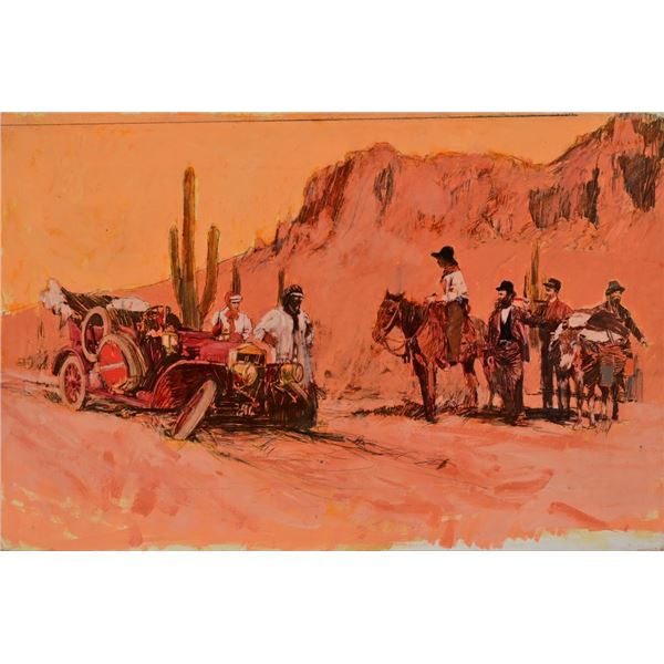 "East Meets Old West" Guy Deel Illustration