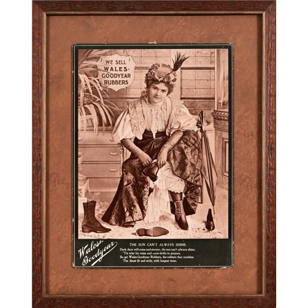 Wales-Goodyear Rubbers Sepia Tone Advertising