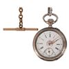 Image 4 : Remontoir Cylindre Pocket Watch with Watch Chain