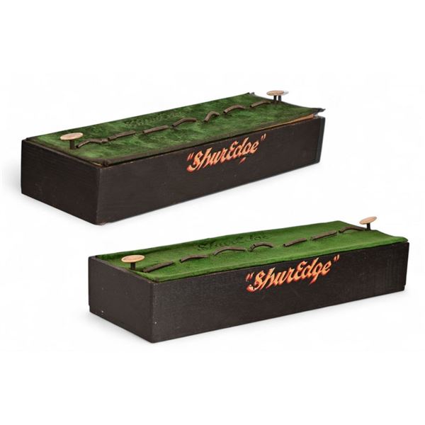 (2) Vintage ShurEdge Knife Display Cases