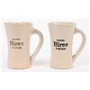 Image 15 : Hires Root Beer Porcelain Syrup Dispenser and Mugs