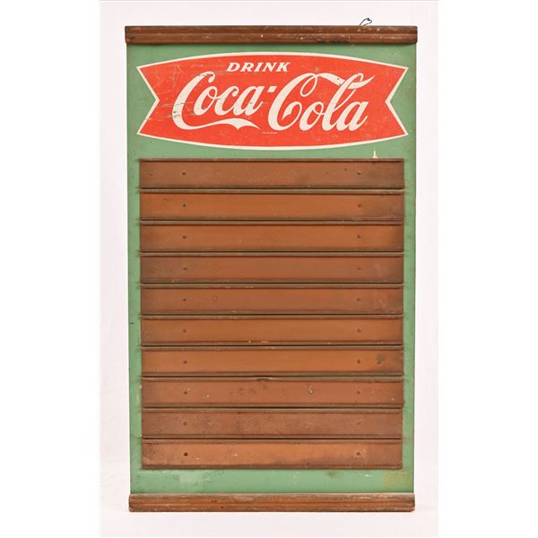 Coca-Cola Fish Tail Menu Sign
