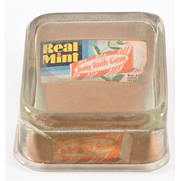 Real Mint Baby Ruth Gum Advertising Change Tray