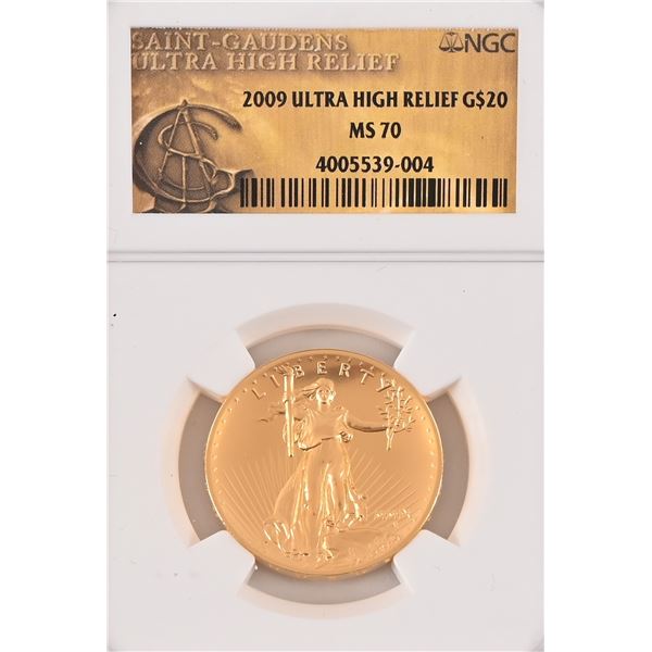 2009 Double Eagle $20 Gold Coin NGC MS70