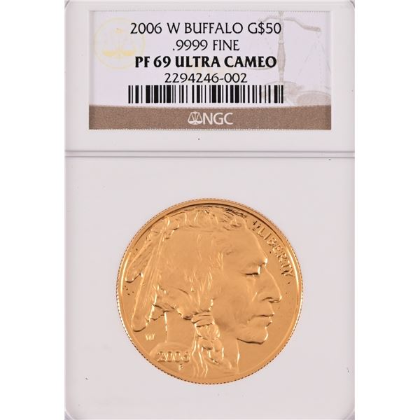 2006 W Buffalo $50 Gold Coin NGC PF69 Ultra Cameo