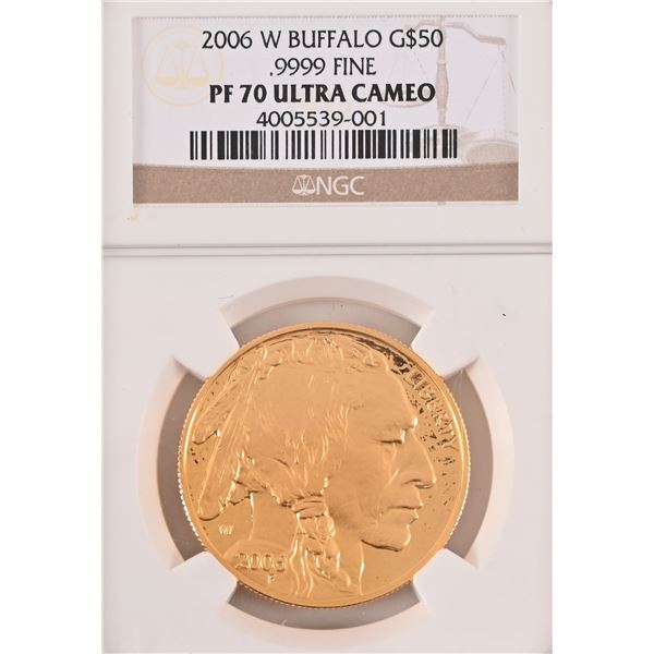 2006 W Buffalo $50 Gold Coin PF70 Ultra Cameo