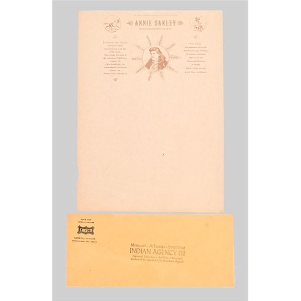 Annie Oakley's Stationary Letterhead & Envelope