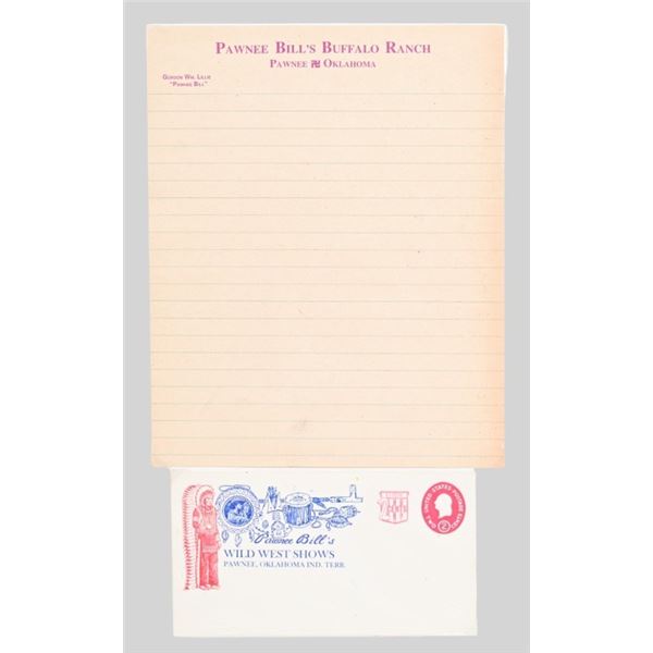 Pawnee Bill's Buffalo Ranch Letterhead & Envelope